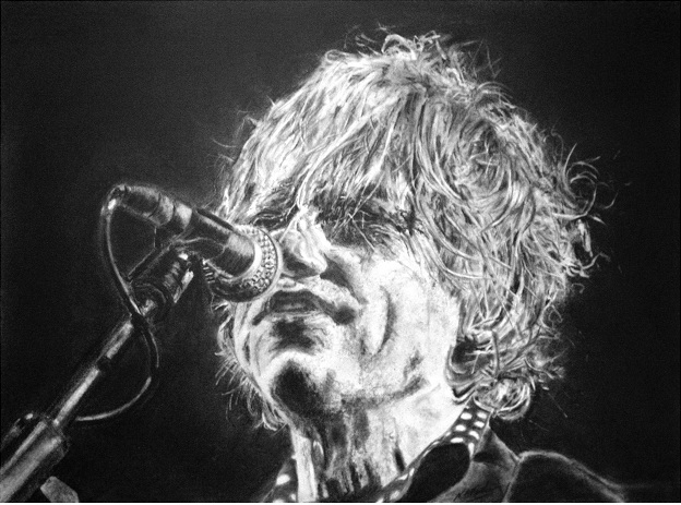 Sir Bob Geldof - Graphite - Framed Original - Not for sale