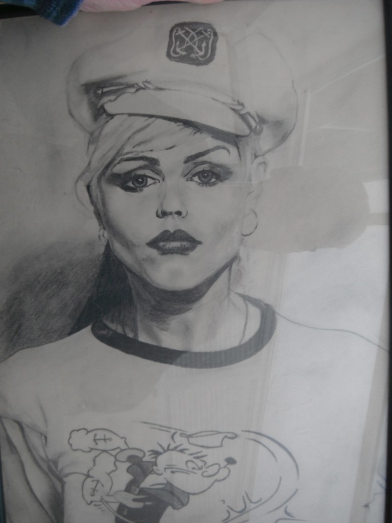 Debbie Harry (Blondie) Signed - Graphite - Framed Original - £200