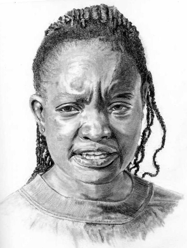 Diane - Graphite - Framed Original - £175