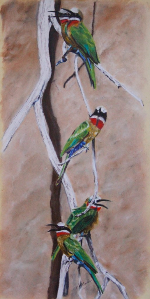 Social Gathering - Pastel - Framed Original - £200